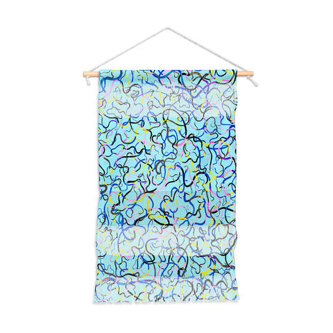 Ninola Design Water drawings blue Wall Hanging Portrait