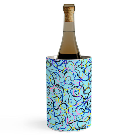 Ninola Design Water drawings blue Wine Chiller