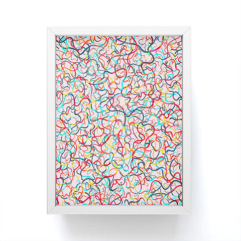 Ninola Design Water drawings pink Framed Mini Art Print