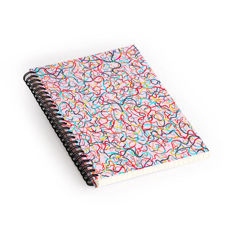 Ninola Design Water drawings pink Spiral Notebook