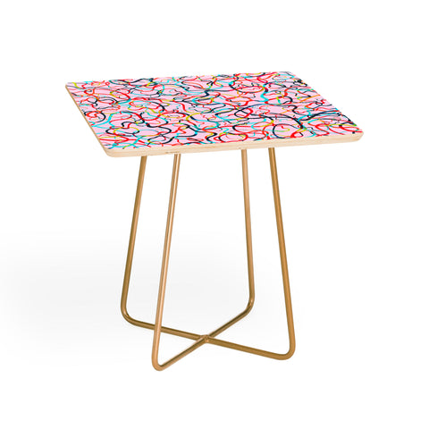 Ninola Design Water drawings pink Side Table