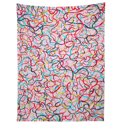 Ninola Design Water drawings pink Tapestry