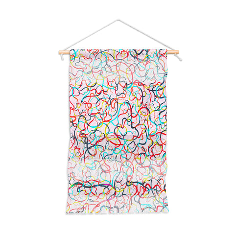 Ninola Design Water drawings pink Wall Hanging Portrait