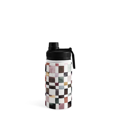 Ninola Design Watercolor checker Company is coming Water Bottle