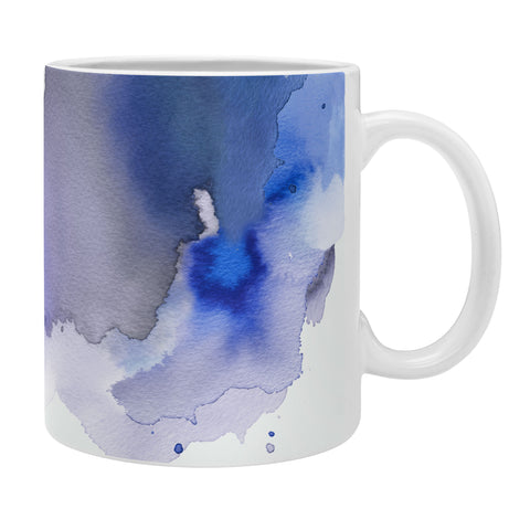 Ninola Design Watercolor Circle Blue Coffee Mug