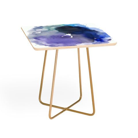 Ninola Design Watercolor Circle Blue Side Table
