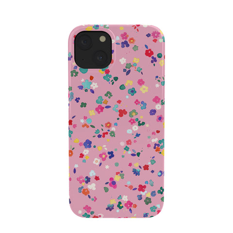 Ninola Design Watercolor Ditsy Flowers Pink Phone Case
