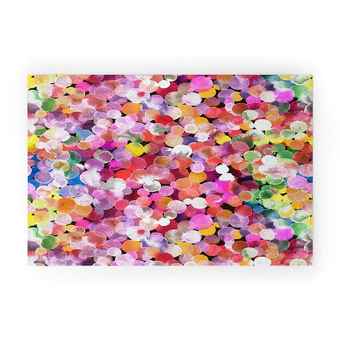Ninola Design Watercolor Dots Candy Welcome Mat