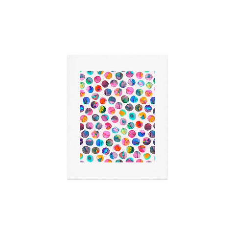 Ninola Design Watercolor Dots Marbles Art Print