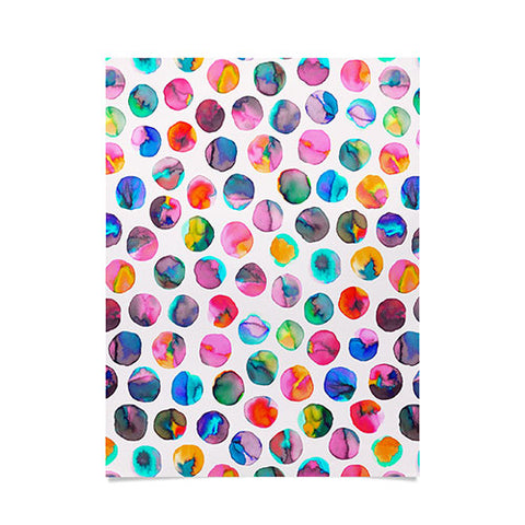 Ninola Design Watercolor Dots Marbles Poster