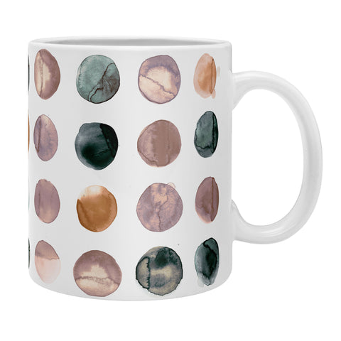 Ninola Design Watercolor Dots Snow Fallen Coffee Mug