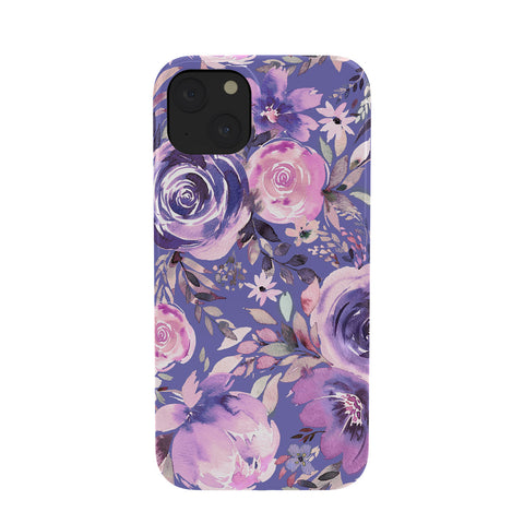 Ninola Design Watercolor Floral Very Peri Phone Case