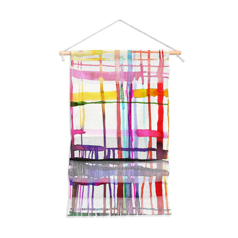 Ninola Design Watercolor Lines Geometry Painting Wall Hanging Portrait