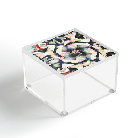 Ninola Design Watercolor Marble Tiles Acrylic Box