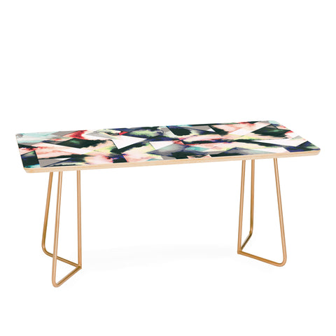 Ninola Design Watercolor Marble Tiles Coffee Table