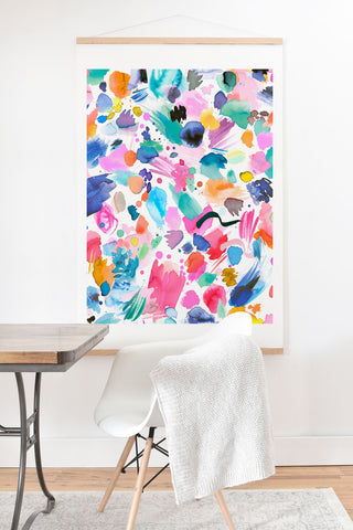 Ninola Design Watercolor Painterly Scribbles Art Print And Hanger