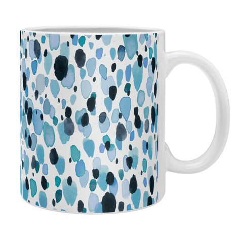 Ninola Design Watercolor Speckled Blue Coffee Mug