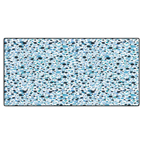 Ninola Design Watercolor Speckled Blue Desk Mat