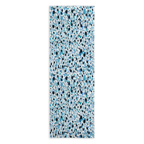 Ninola Design Watercolor Speckled Blue Yoga Towel