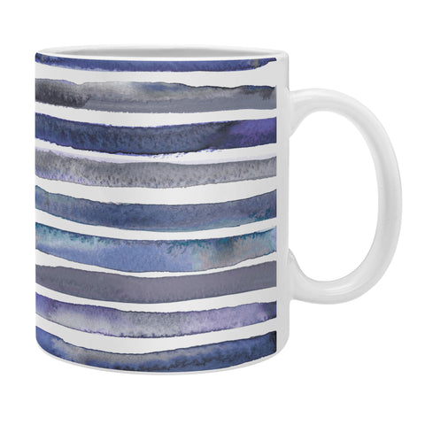 Ninola Design Watercolor stripes blue Coffee Mug