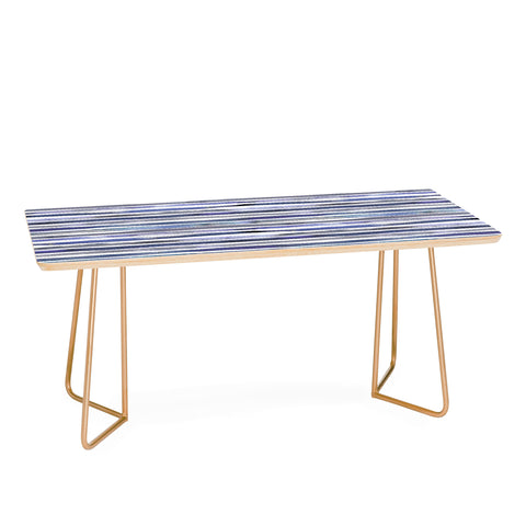 Ninola Design Watercolor stripes blue Coffee Table