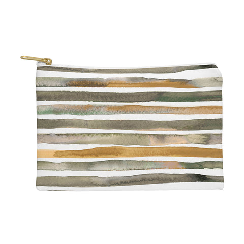Ninola Design Watercolor stripes Natural Pouch