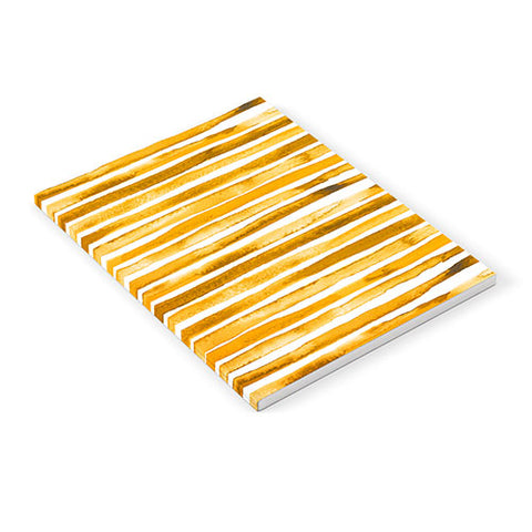 Ninola Design Watercolor stripes sunny gold Notebook