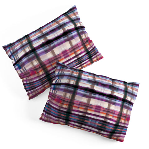 Ninola Design Watercolor Tartan Checks Pillow Shams