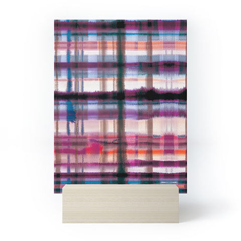 Ninola Design Watercolor Tartan Checks Mini Art Print
