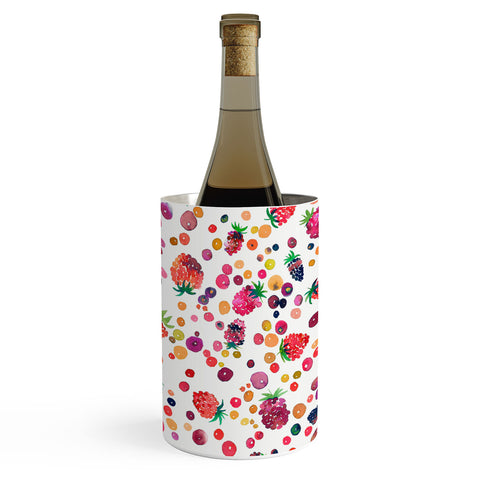 Ninola Design Watercolor Wild Berries Wine Chiller