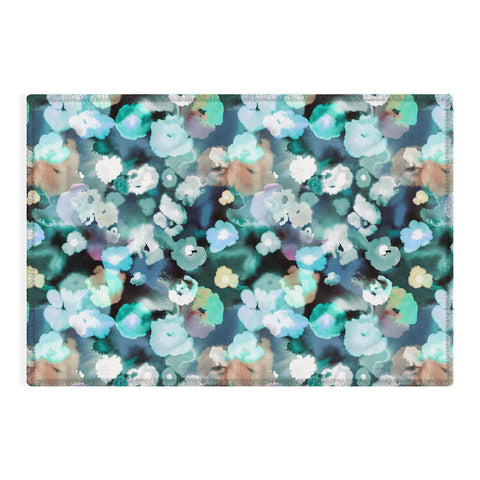 Ninola Design Watery coastal flowers Outdoor Rug