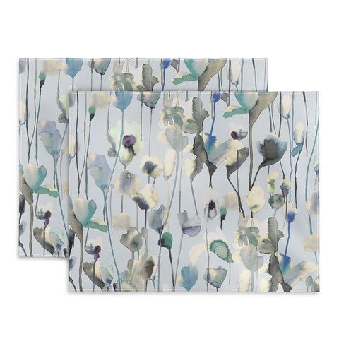 Ninola Design Watery flowers Neutral Placemat