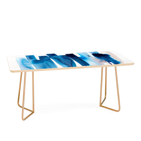 Ninola Design Watery stripes Blue Coffee Table