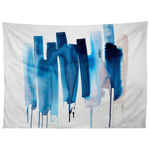 Ninola Design Watery stripes Blue Tapestry
