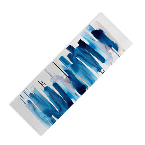 Ninola Design Watery stripes Blue Yoga Mat