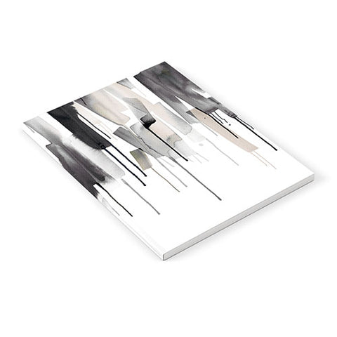 Ninola Design Watery stripes border Black Notebook
