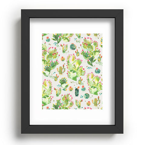 Ninola Design Western Cacti Natural Recessed Framing Rectangle