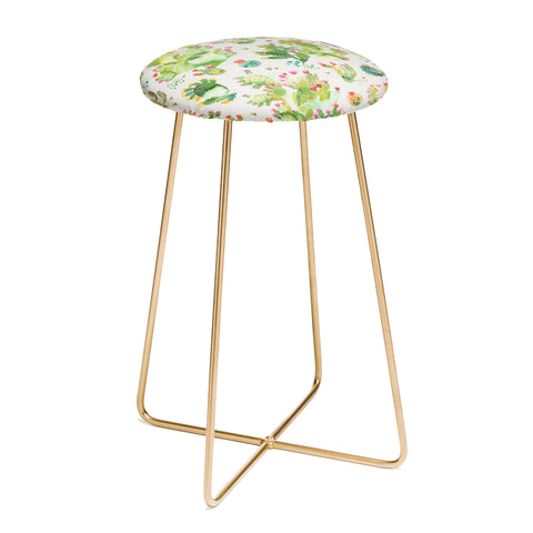 Ninola Design Western Cacti Natural Counter Stool
