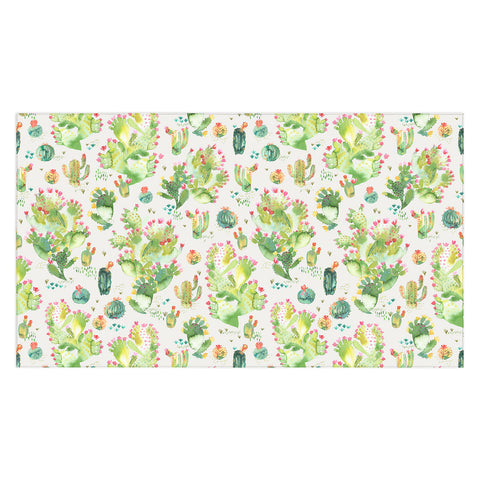 Ninola Design Western Cacti Natural Tablecloth