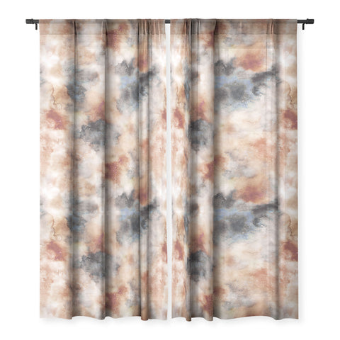 Ninola Design Western dunes abstract watercolor Sheer Non Repeat