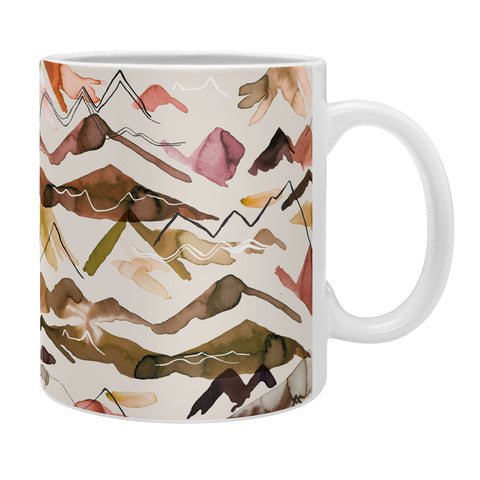 Ninola Design Western landscape watercolor Red Coffee Mug