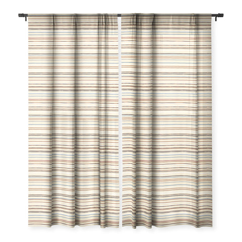 Ninola Design Western Stripes Sheer Window Curtain
