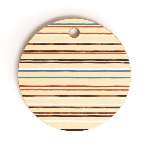 Ninola Design Western Stripes Cutting Board Round