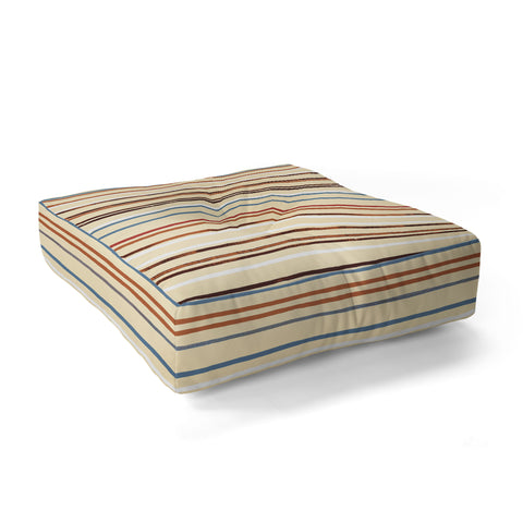 Ninola Design Western Stripes Floor Pillow Square