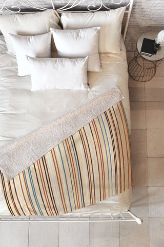 Ninola Design Western Stripes Fleece Throw Blanket