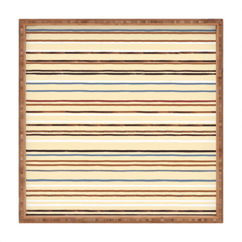 Ninola Design Western Stripes Square Tray