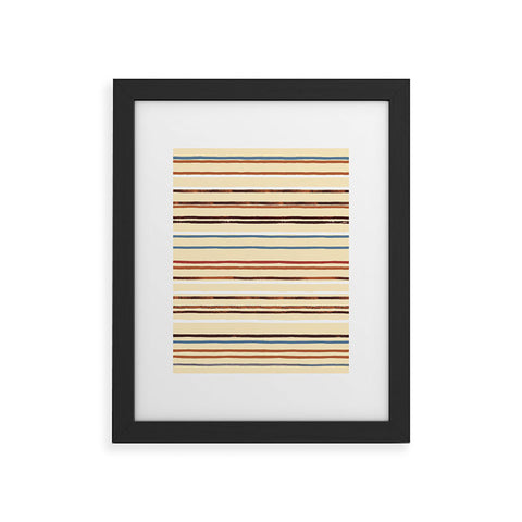 Ninola Design Western Stripes Framed Art Print