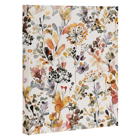 Ninola Design Wild grasses Rustic Organic holiday Art Canvas