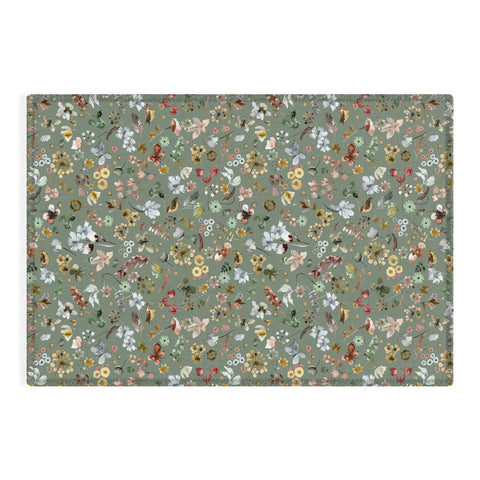 Ninola Design Wild nature Countryside Green Outdoor Rug