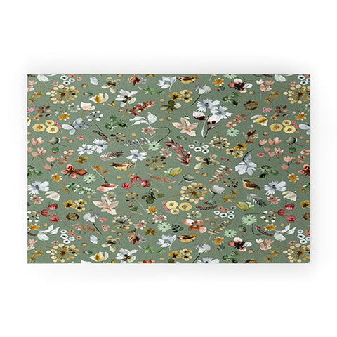 Ninola Design Wild nature Countryside Green Welcome Mat